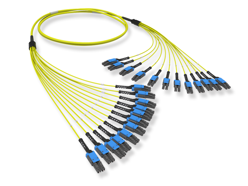 24xLC-UPC/LC-UPC Duplex Uniboot, Push-Pull-Boot, OS2