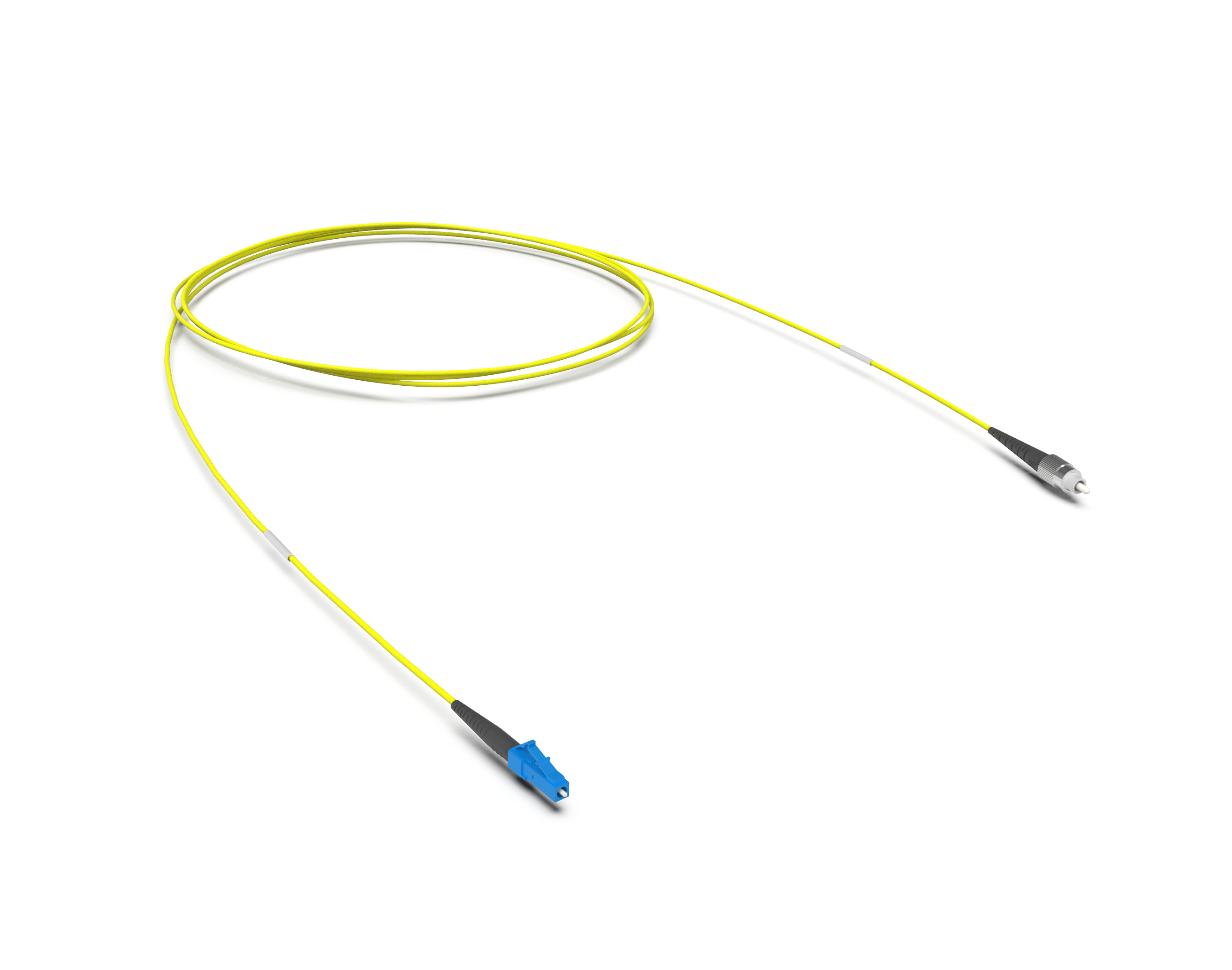 Оптический патчкорд LC-UPC/FC-UPC Simplex, 09/125 OS2, LSZH