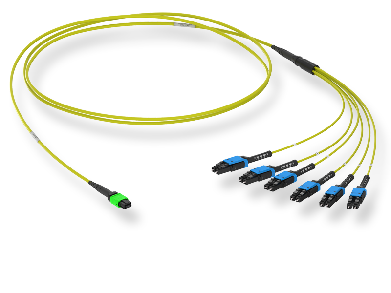12 x 09/125 OS2, MTP(12)f/LC-UPC Duplex Uniboot