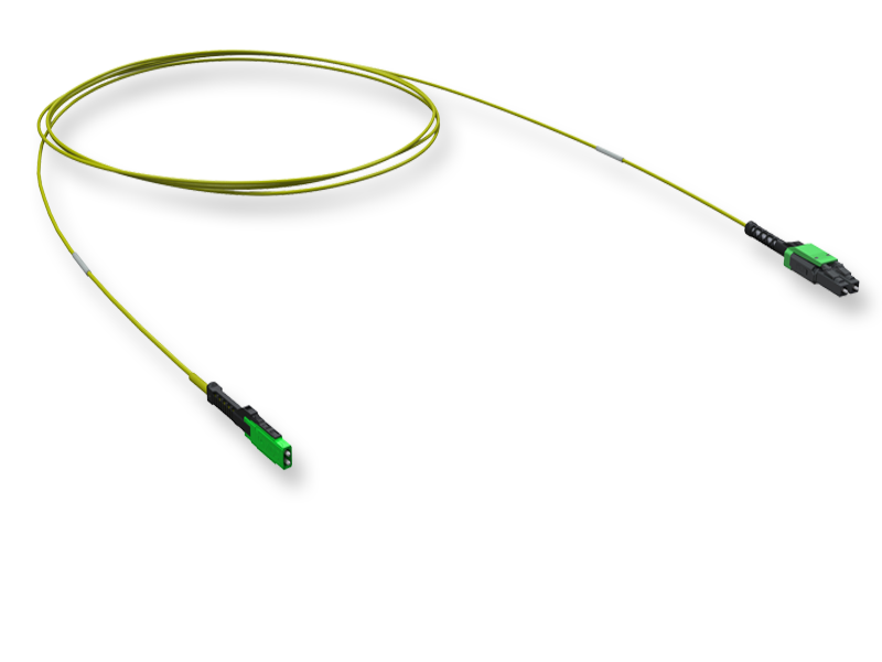 Оптический патчкорд MDC-APC/LC-APC Duplex, OS2