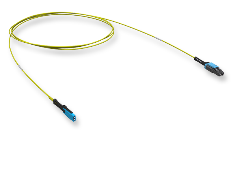 Оптический патчкорд MDC-UPC/LC-UPC Duplex, SM9/125 OS2