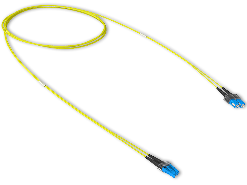 Оптический патчкорд LC-UPC/SC-UPC Duplex, SM9/125 OS2