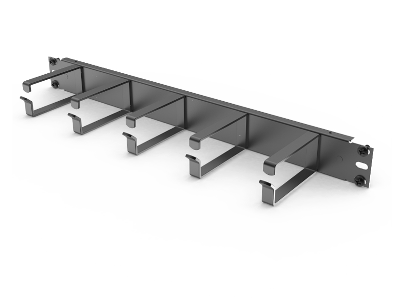 Горизонтальный организатор 1U/19", 5 колец
