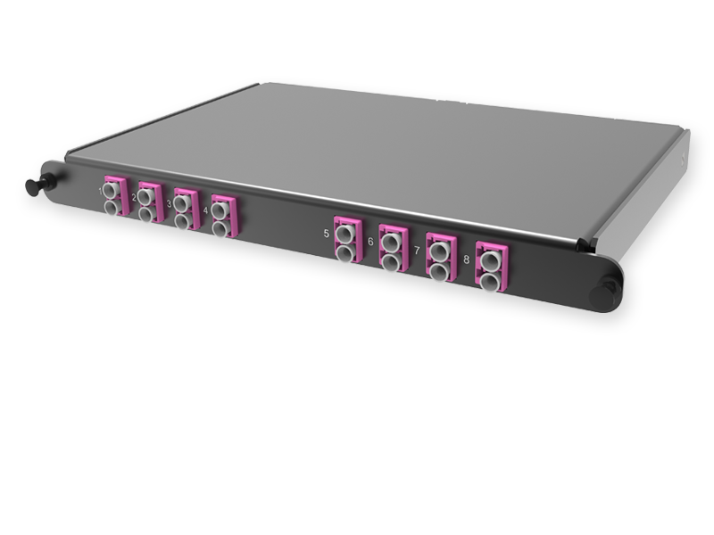 С2 - 16 x 50/125 OM4, MTP(16)f 8º APC/LC Duplex