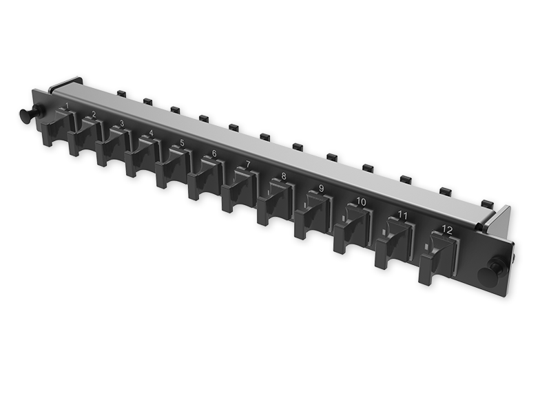 A2 - Adapter plate 12 x MTP adapters (gray), MM, type BX (Up&Up)