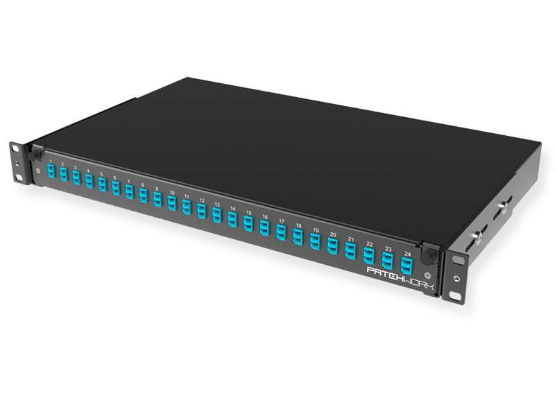 FO panel 24 x LC Duplex 50/125 OM3