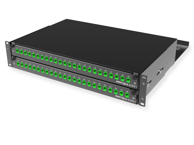 FO panel 48 x SC-APC Simplex, 09/125 OS2